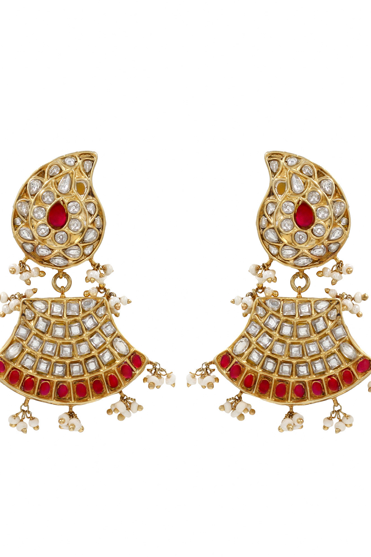 Gilded Grace Kundan Earrings.