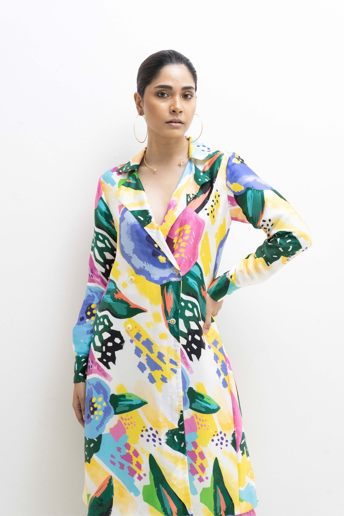 Printed Pantsuit Coord