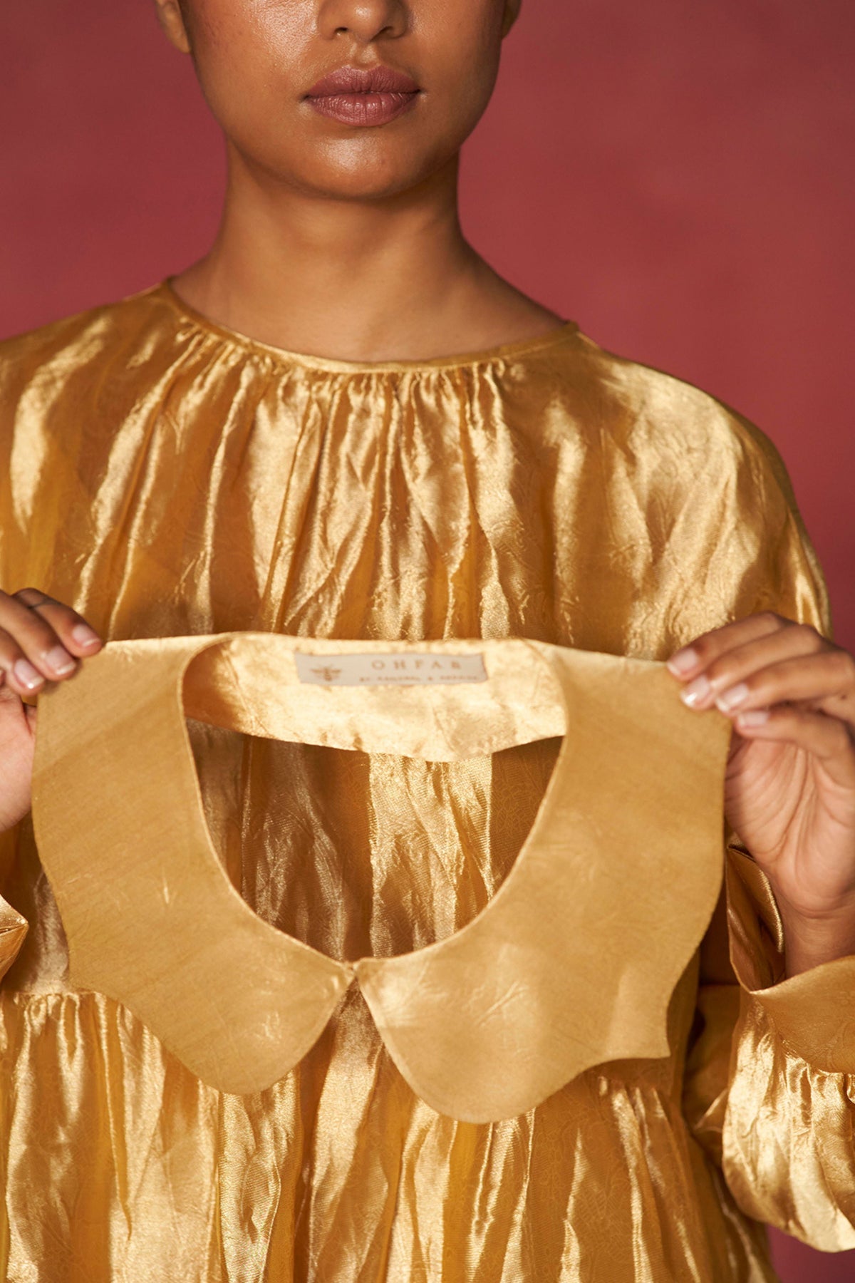 Durru Gold Tissue Dress