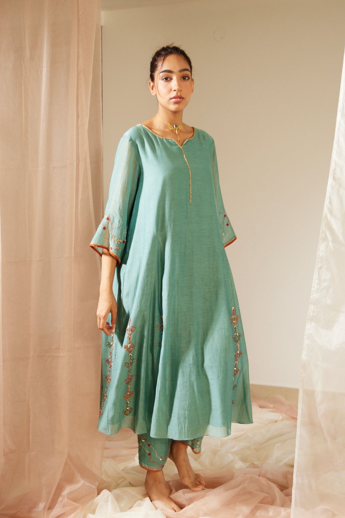 Blue Vrinda Kurta