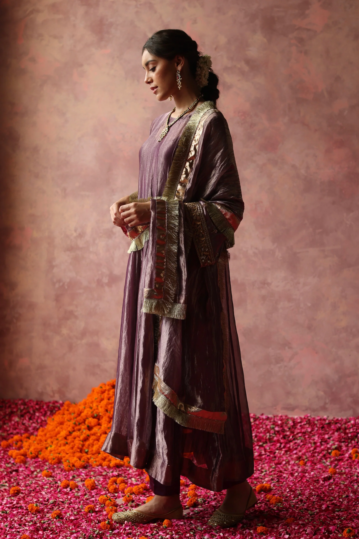 Zaahra Purple Kurta Set