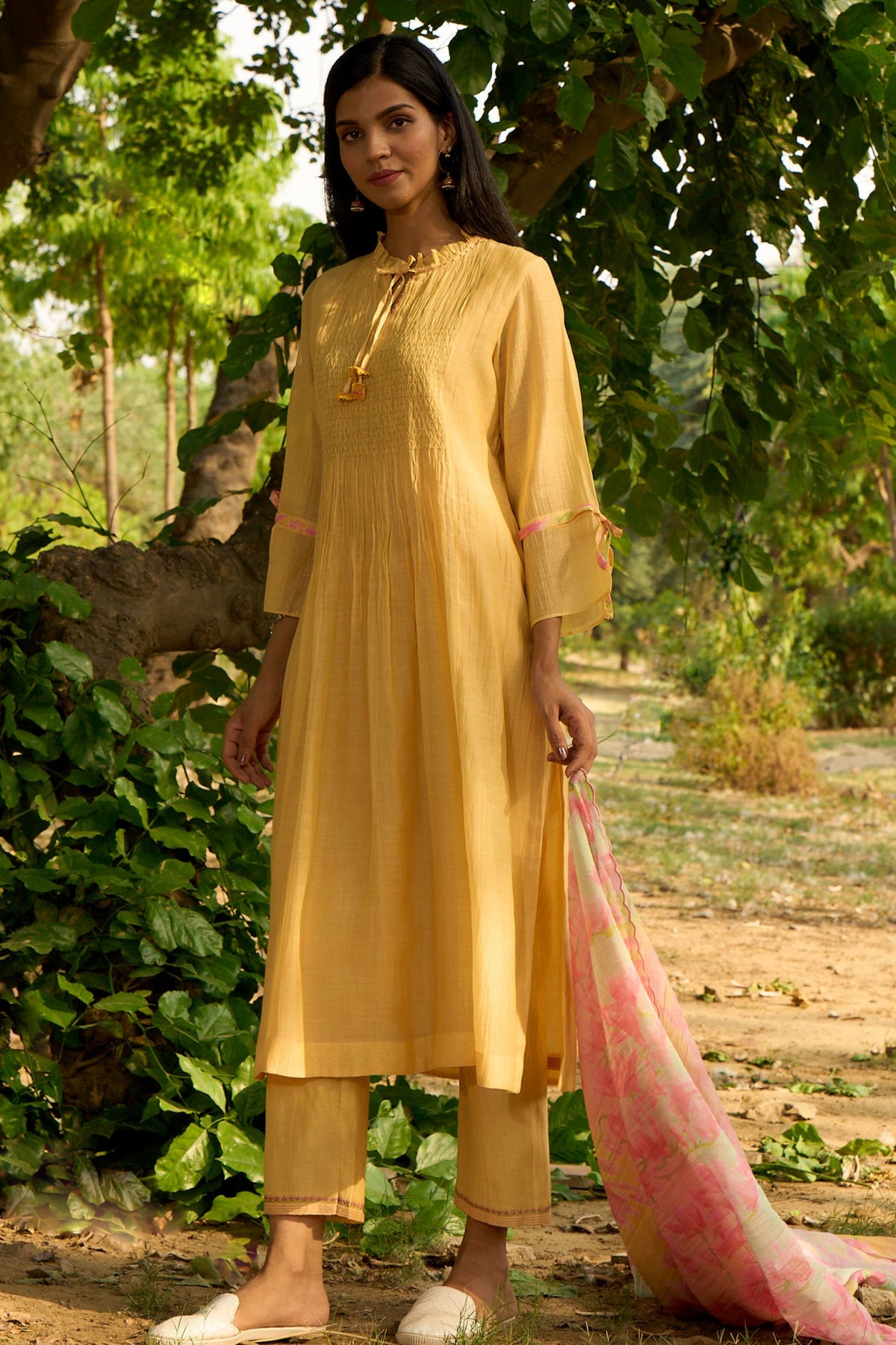 Yellow Kurta Pant Set