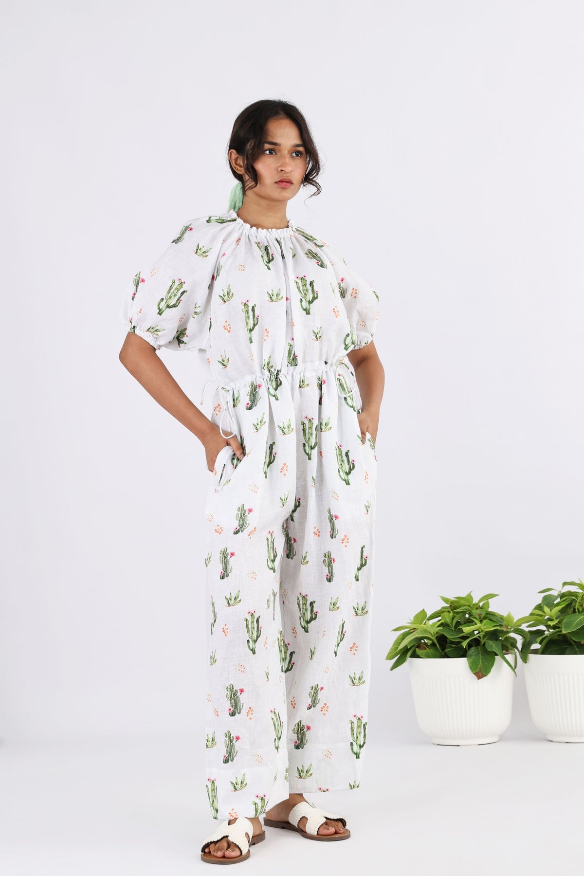 Cactus Caladium Flow Jumpsuit