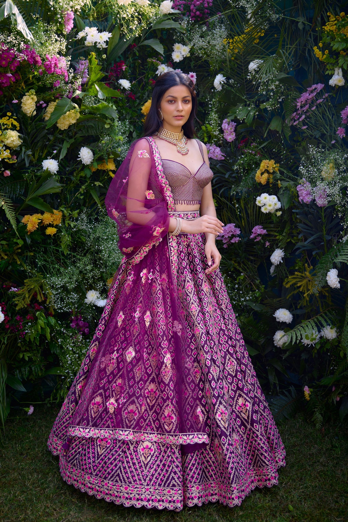 Raspberry Purple Lehenga Set