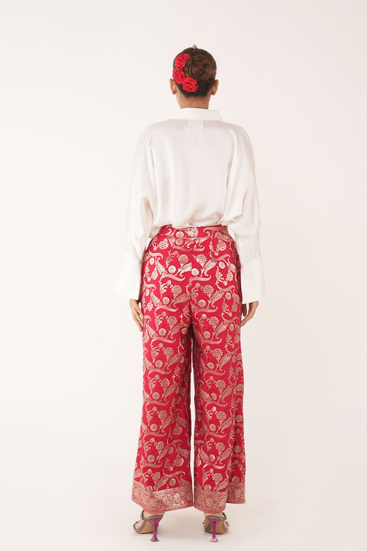 Jaal Pant in Red