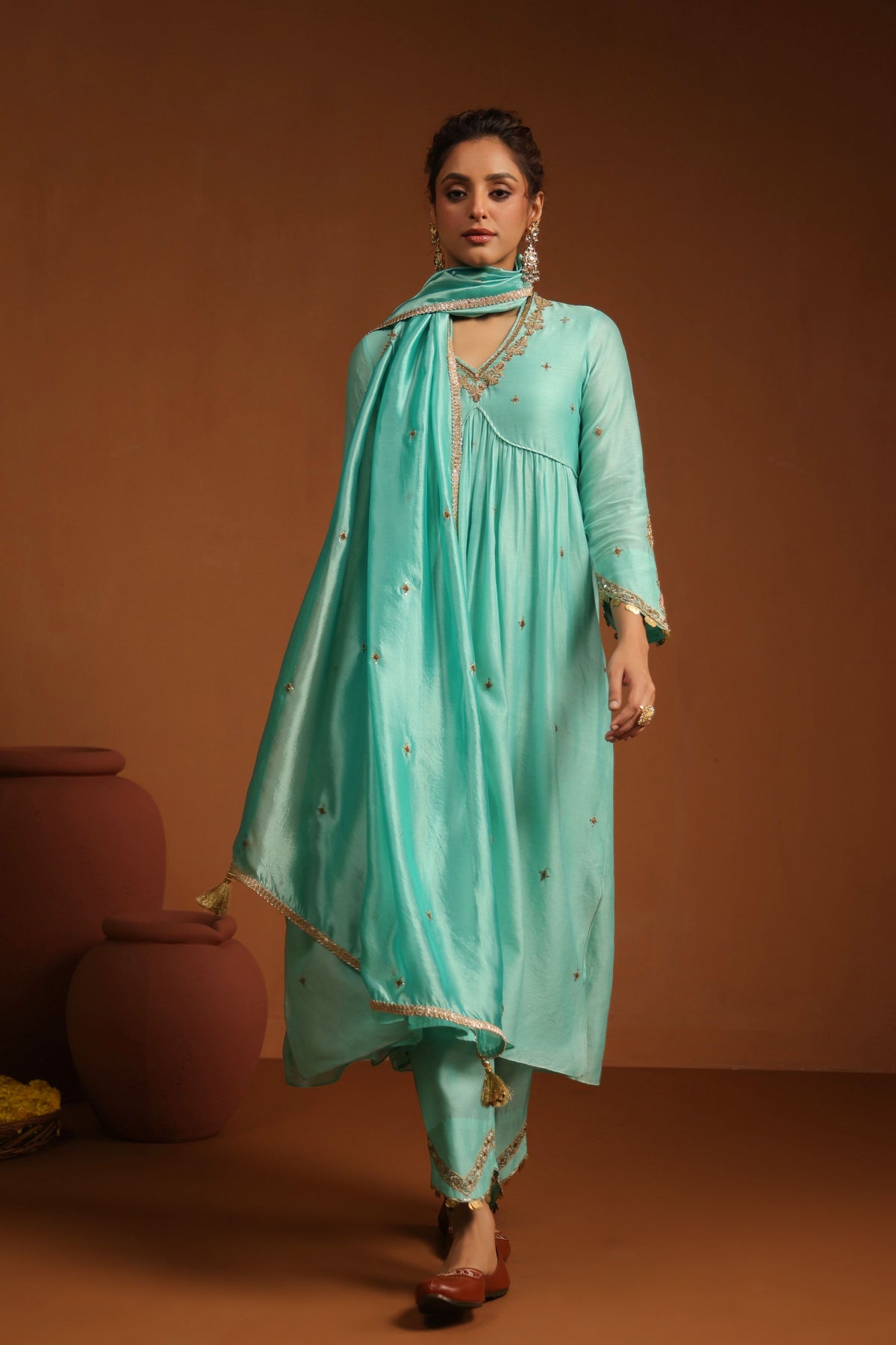 Neela Kurta Set