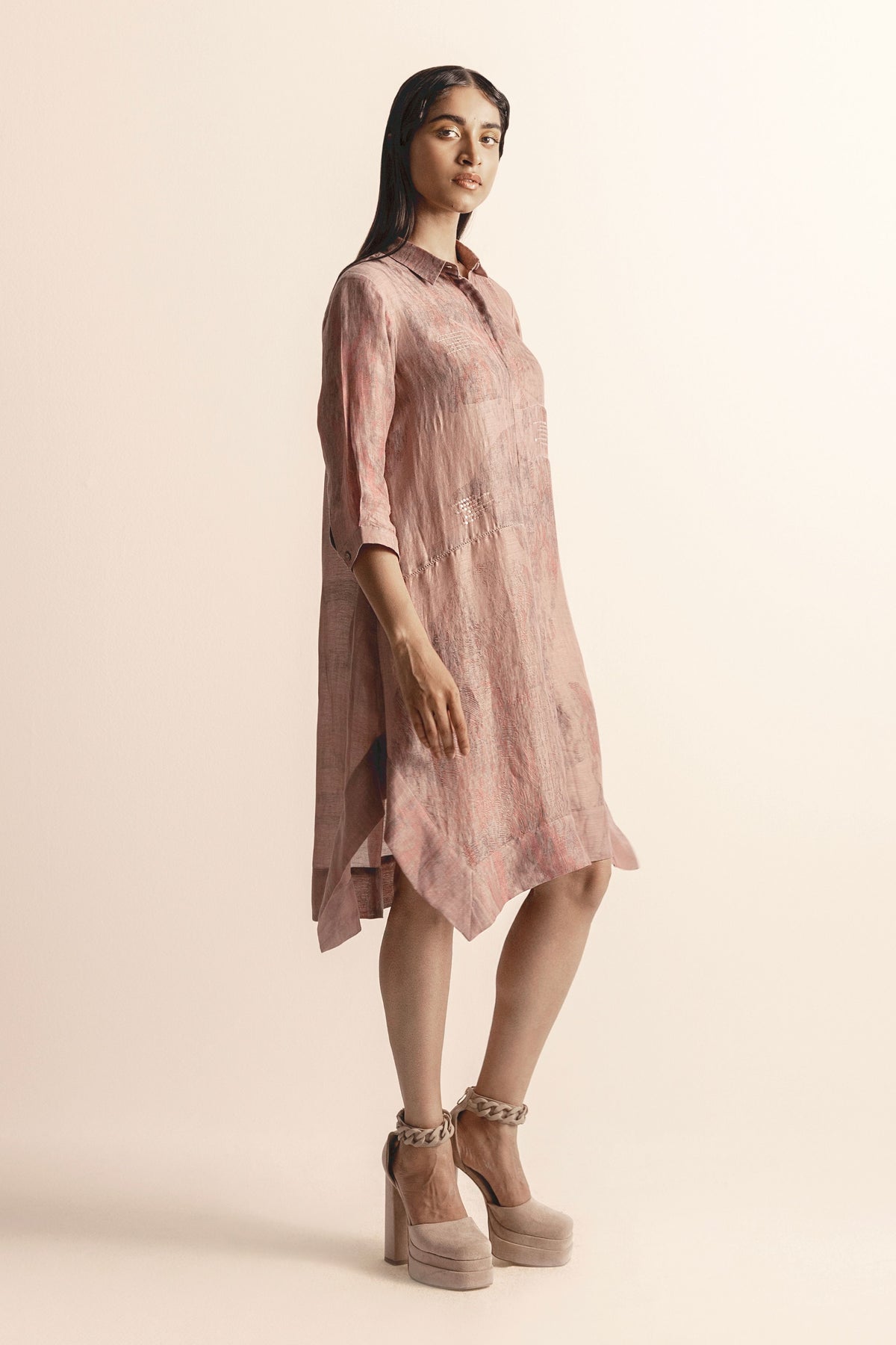 Half Moon Nadru Shirt Dress