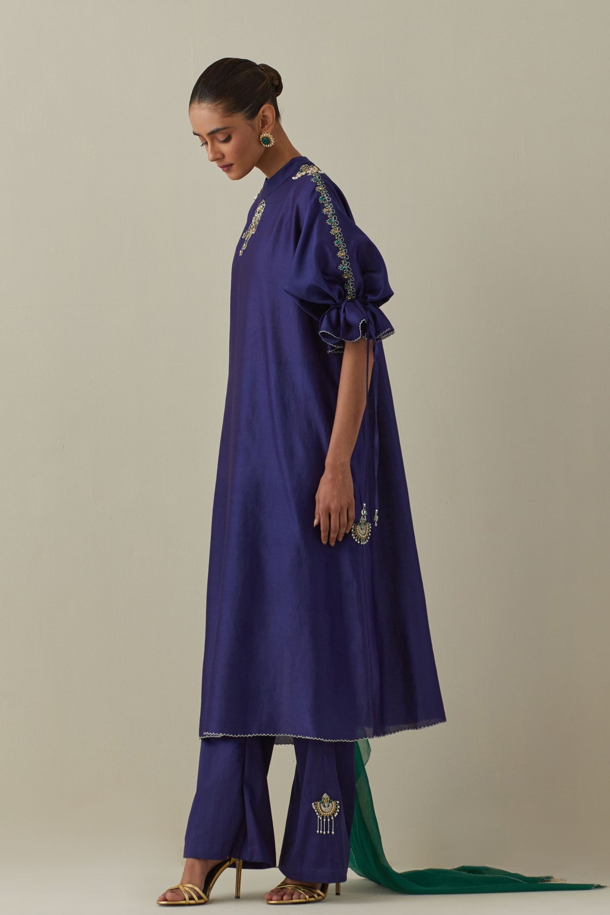 Bia Embroidery Blue Kurta Set