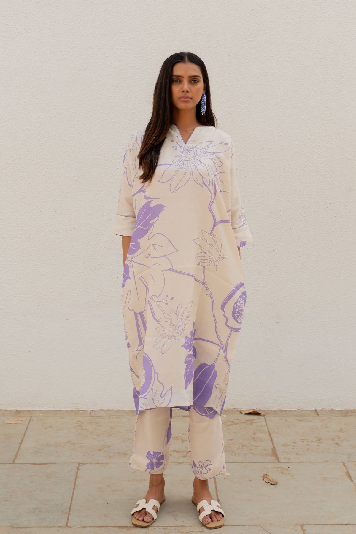 Purple Papeeta Kurta Set