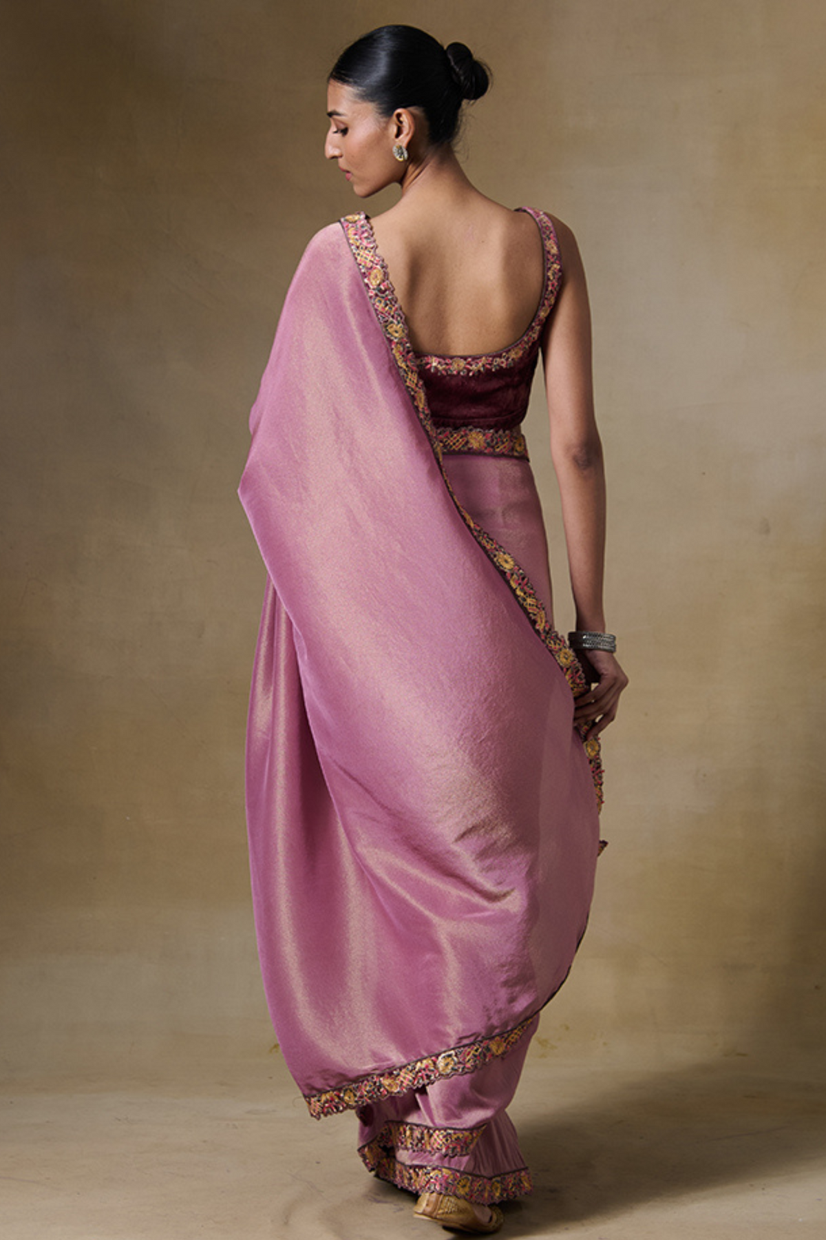 Alam Saree in Pink