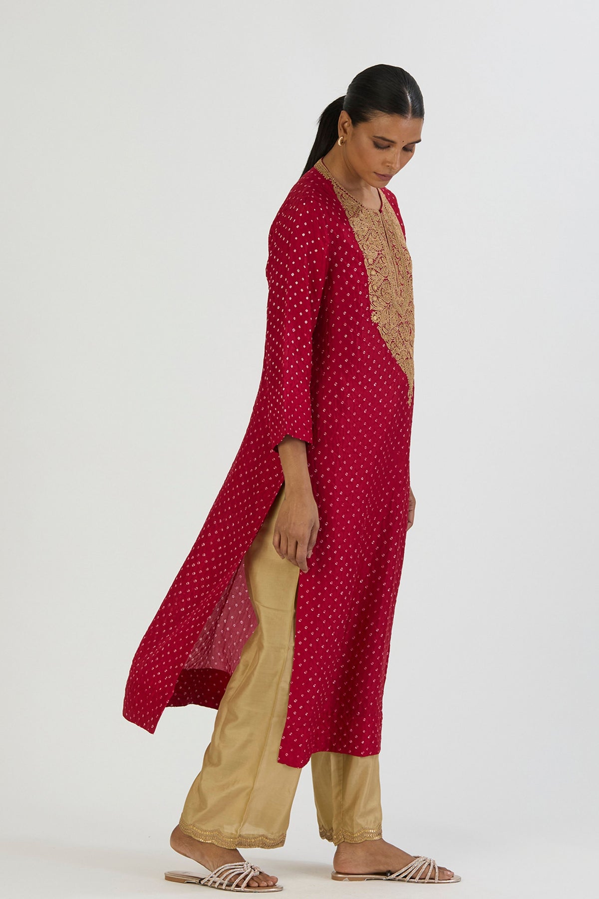 Red Smita Kurta and Pant