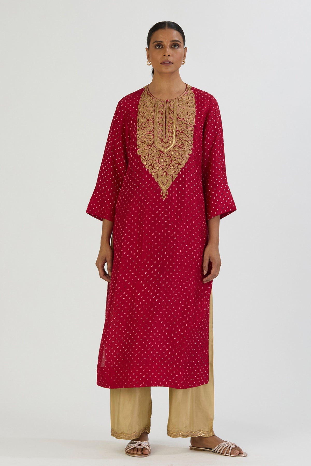 Red Smita Kurta and Pant