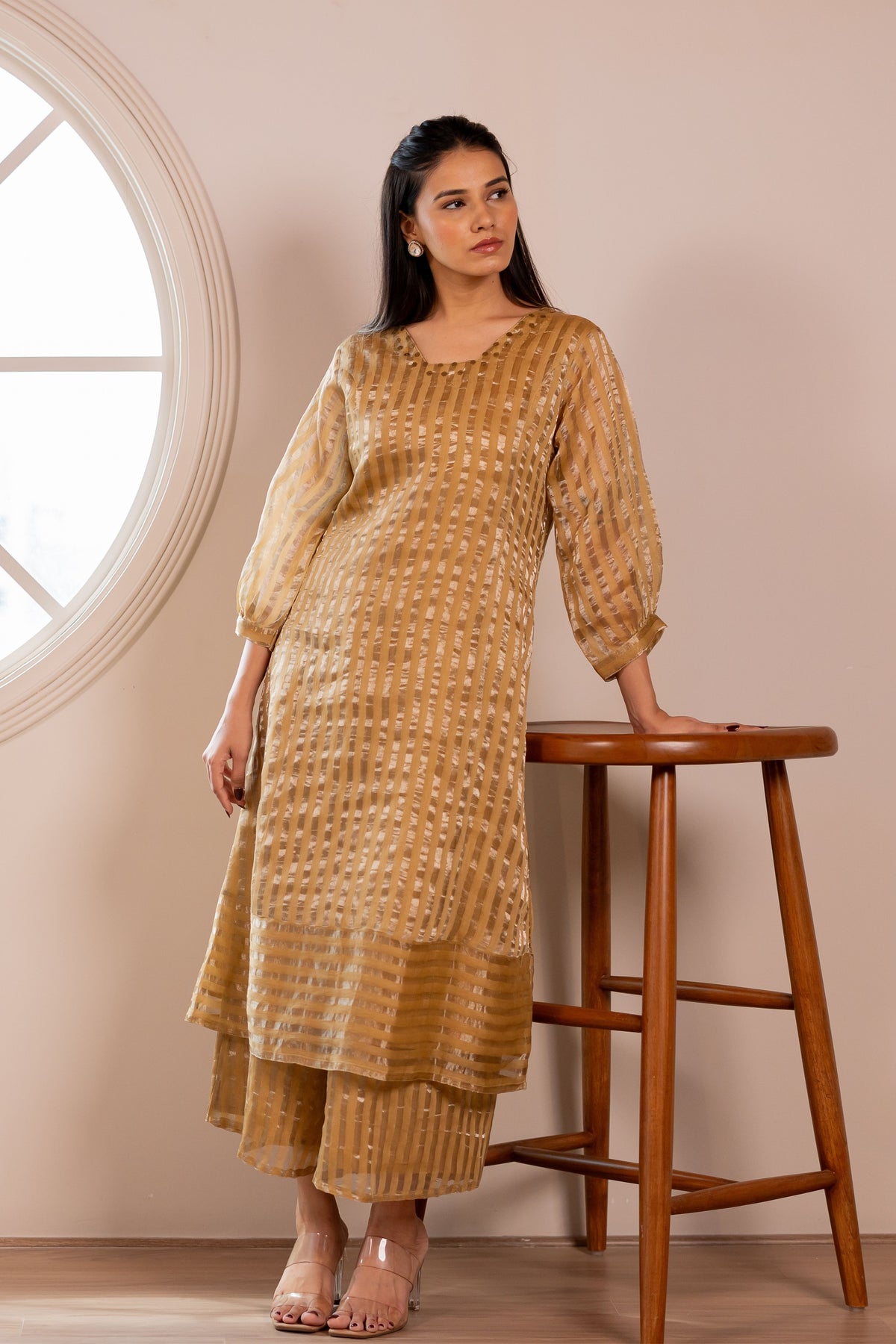 Praavi Striped Kurta Set