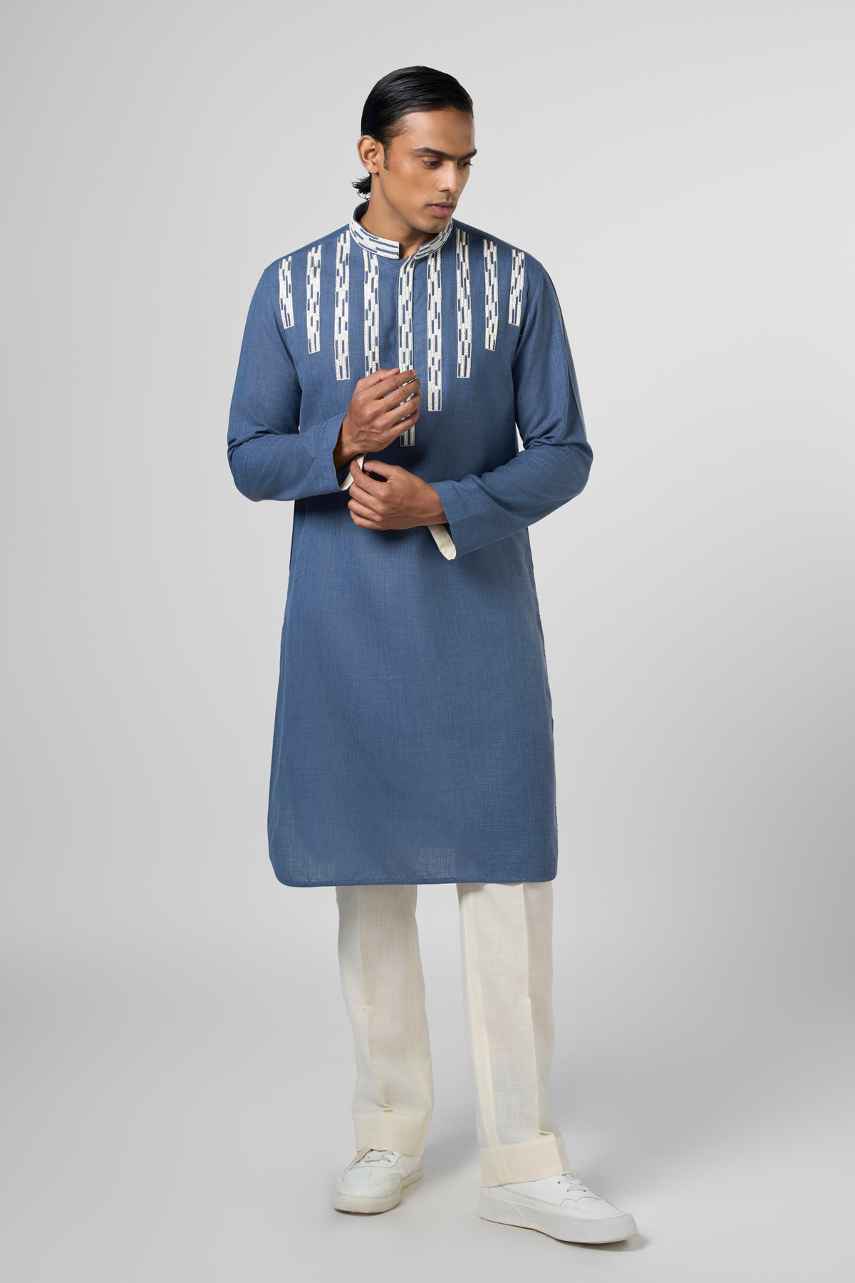 Skyline Denim Blue Kurta