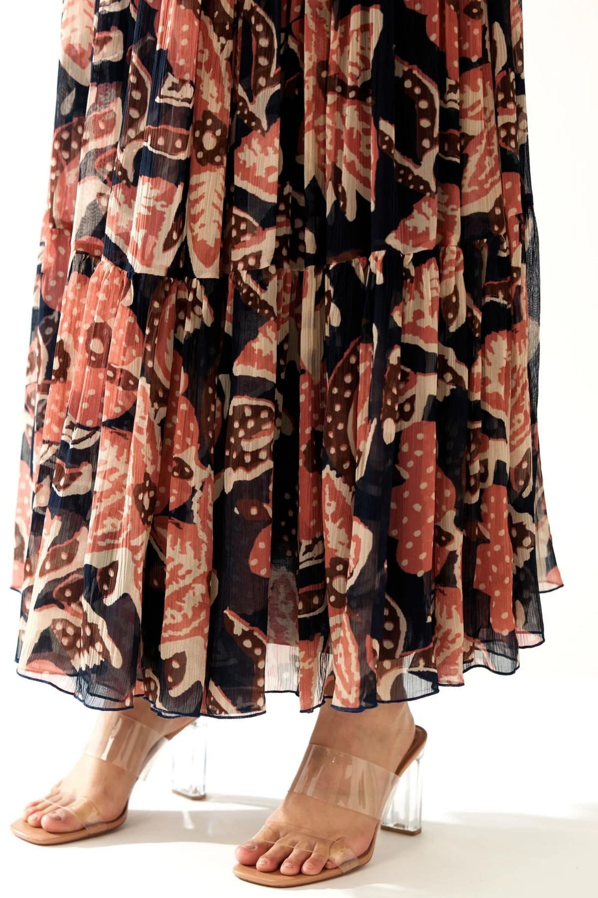 Floral Three Layer Skirt