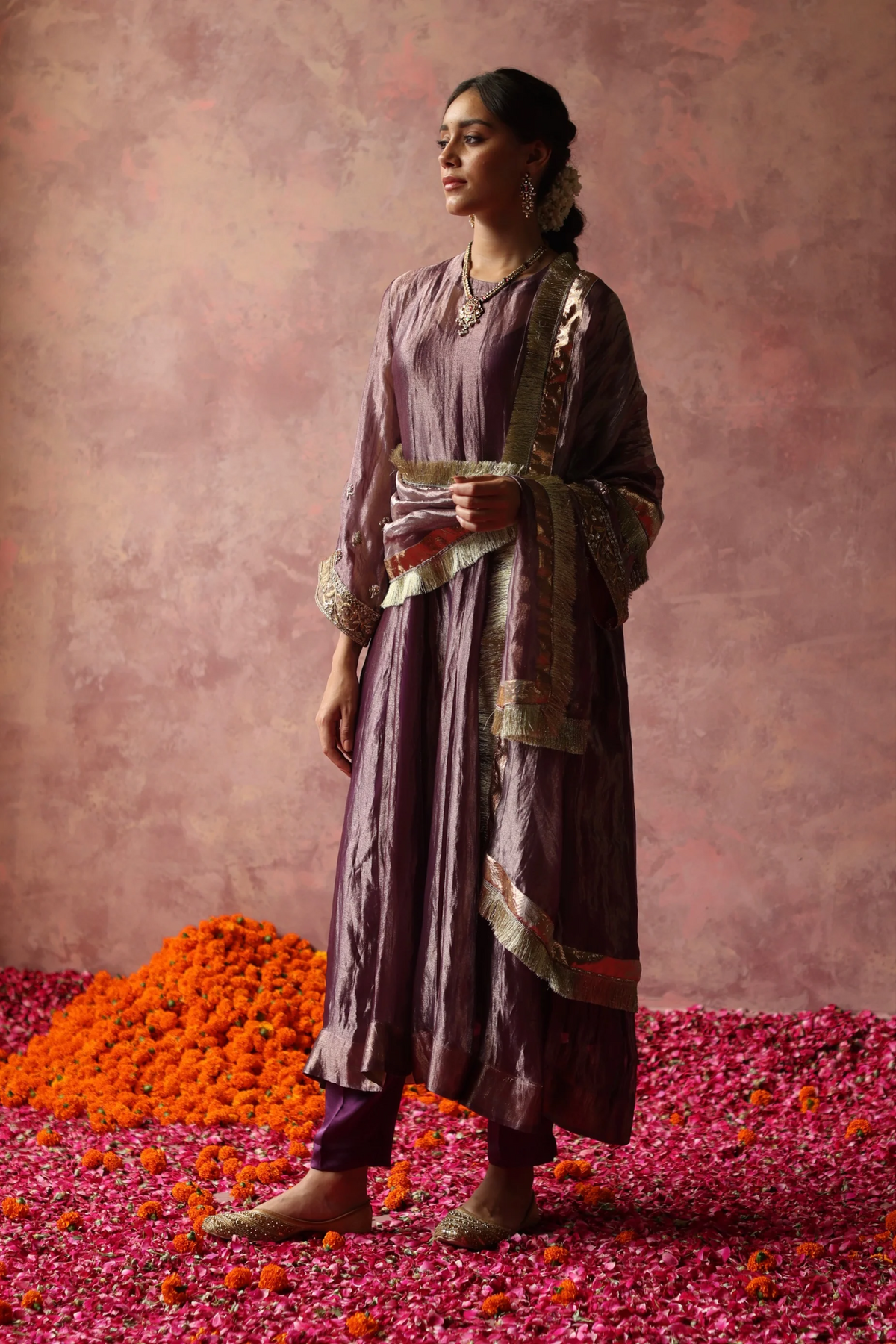 Zaahra Purple Kurta Set