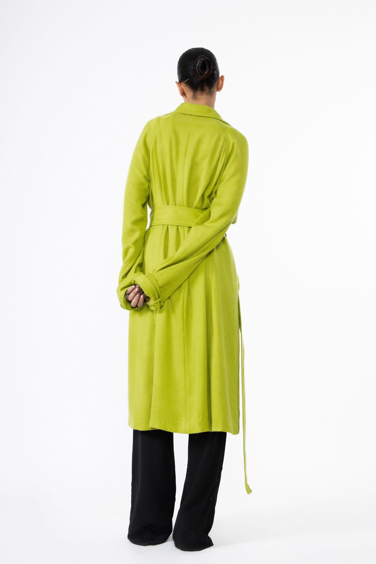 Chartreuse Trench Coat