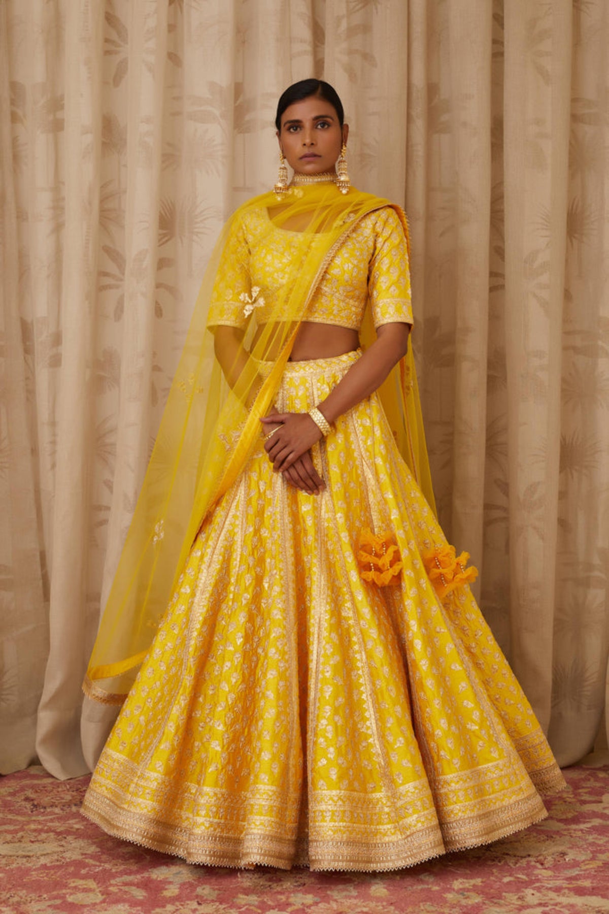 Yellow lehenga set