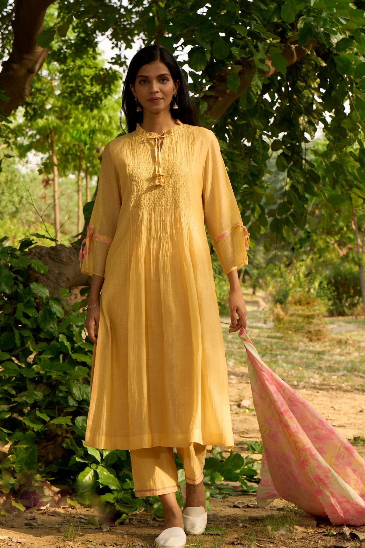 Yellow Kurta Pant Set