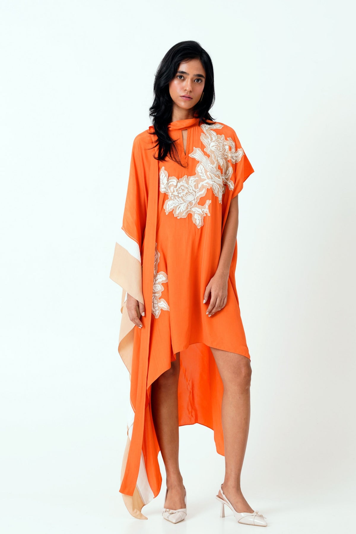 Sunset Orange Nante Kaftan