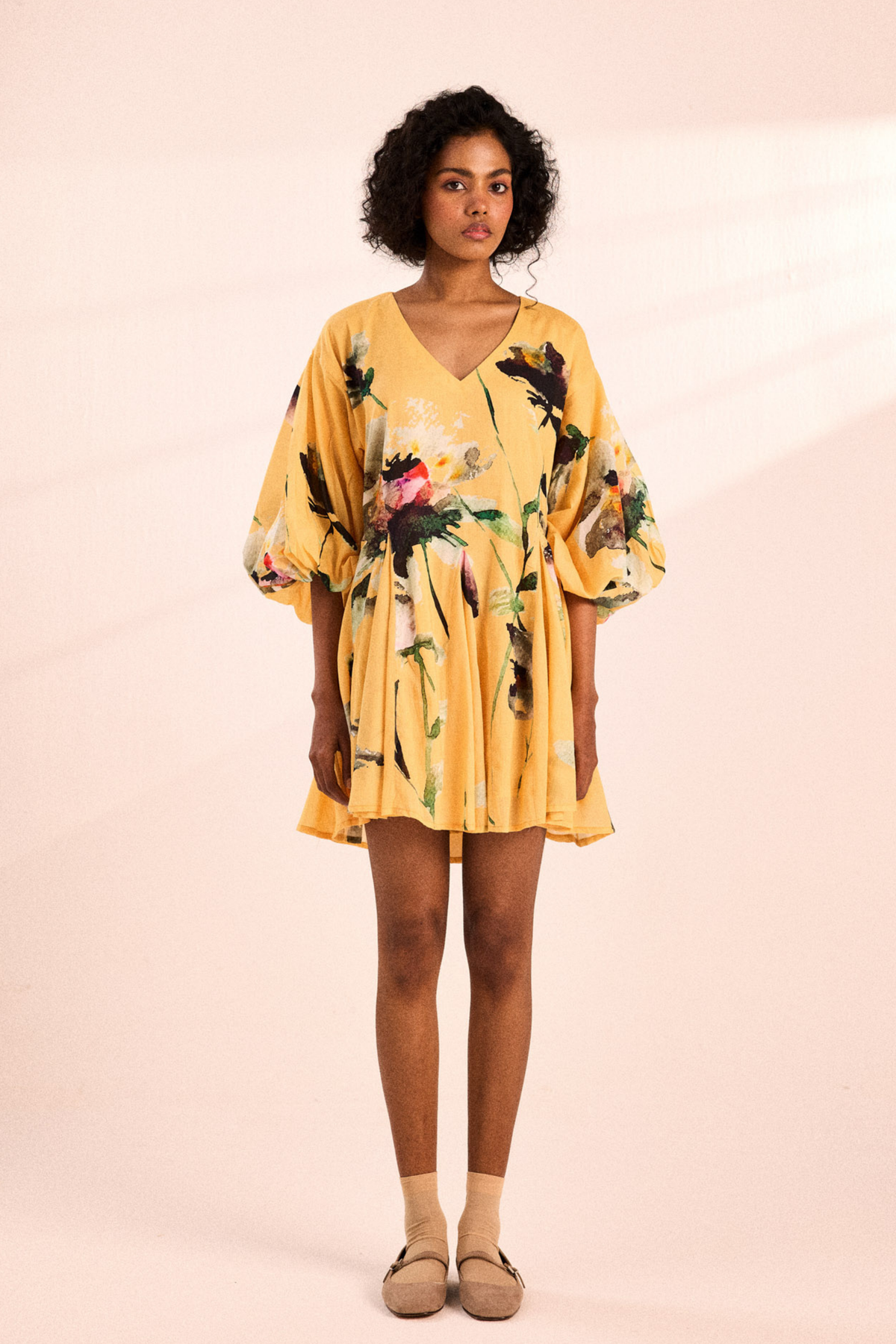 Mid Spring Corn Yellow Dress