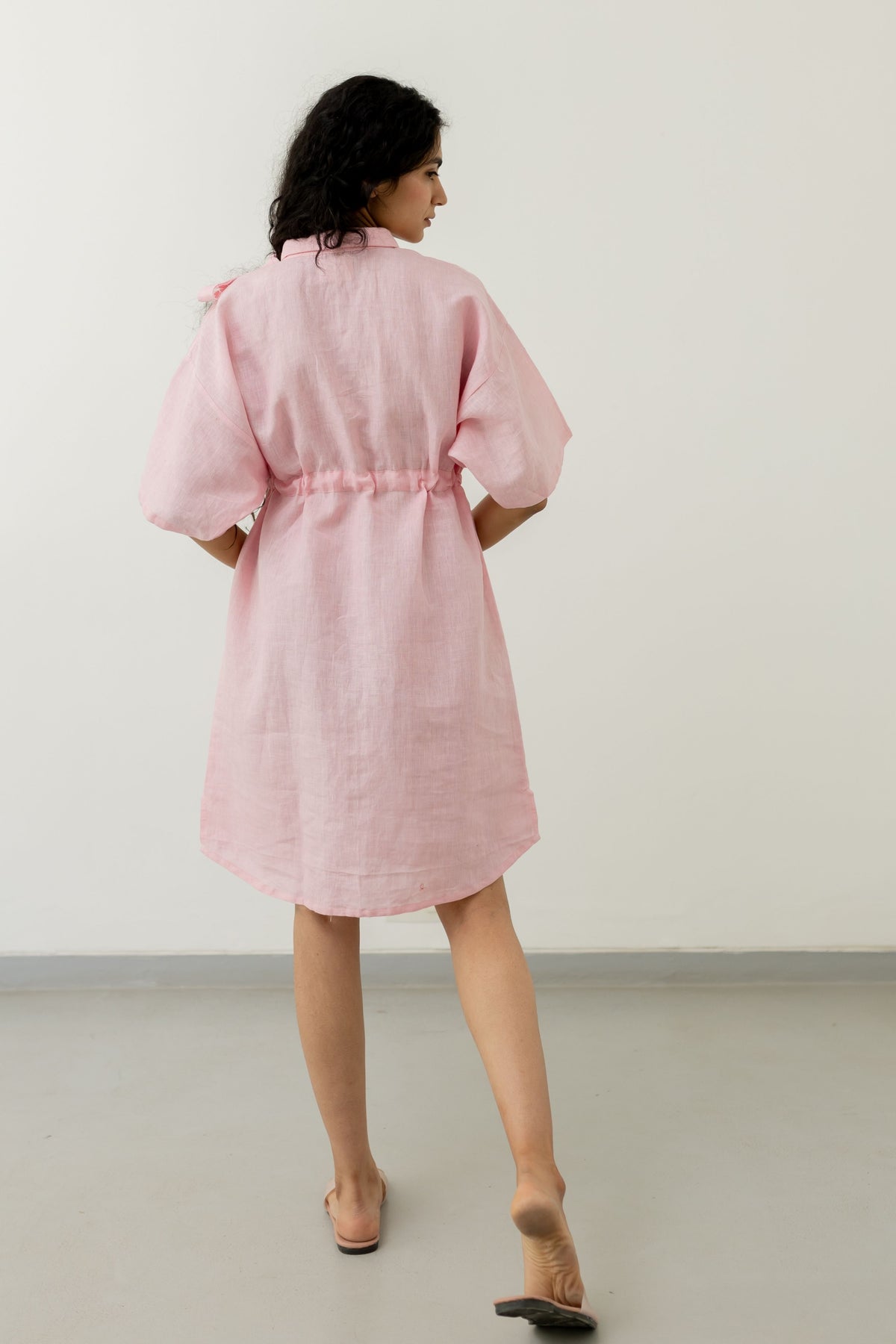 Bubblegum Pink Shirt Dress