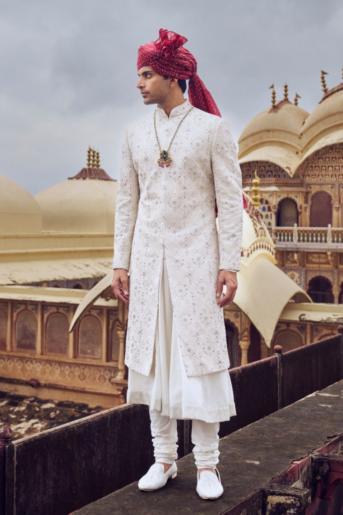 Ivory Sherwani Set