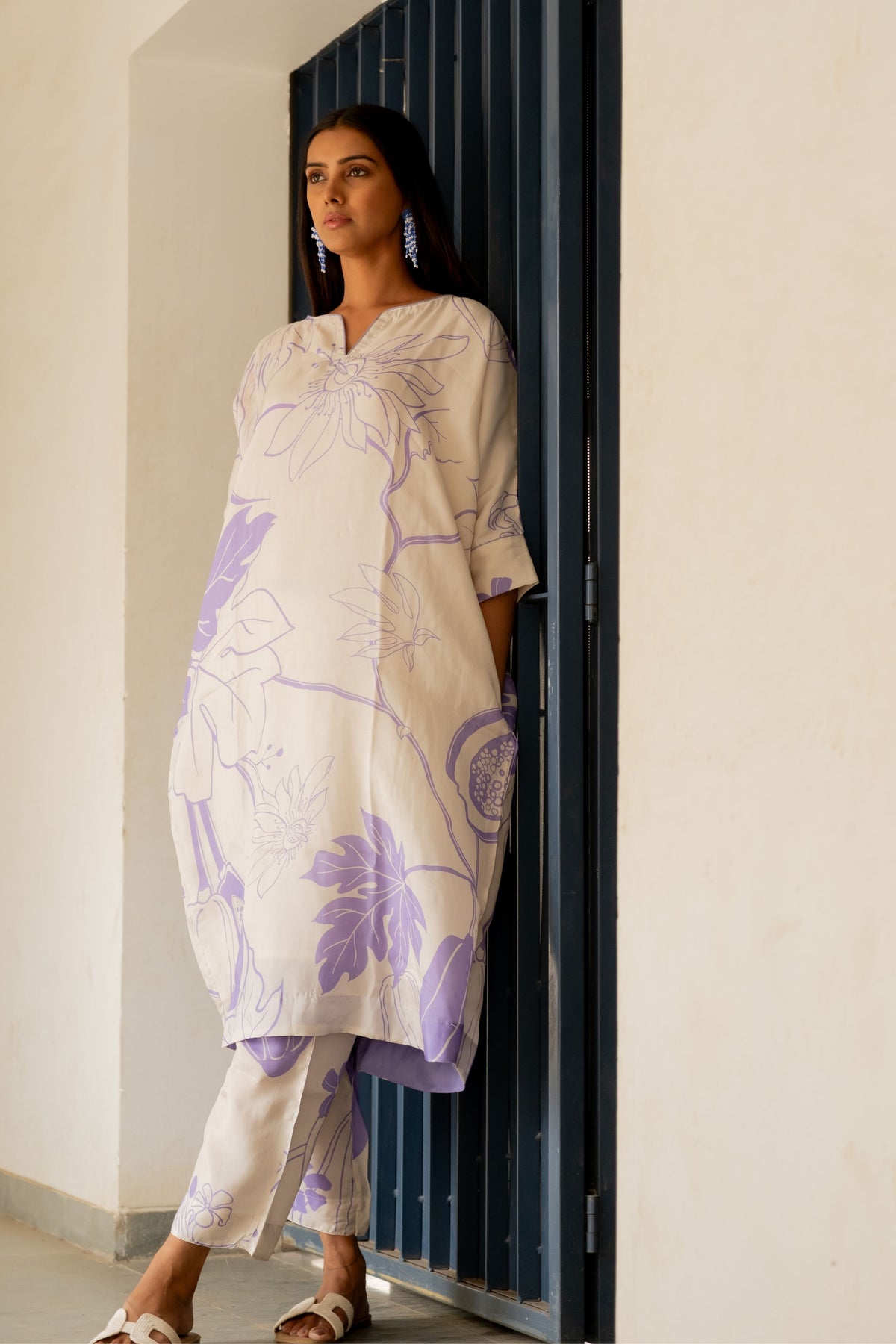 Purple Papeeta Kurta Set