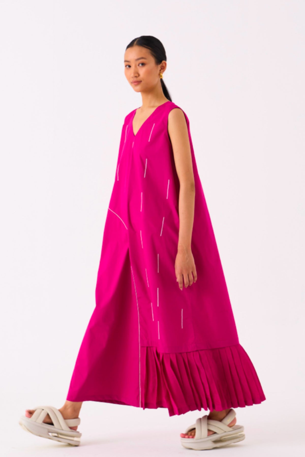 Raindrop Fushia Dress