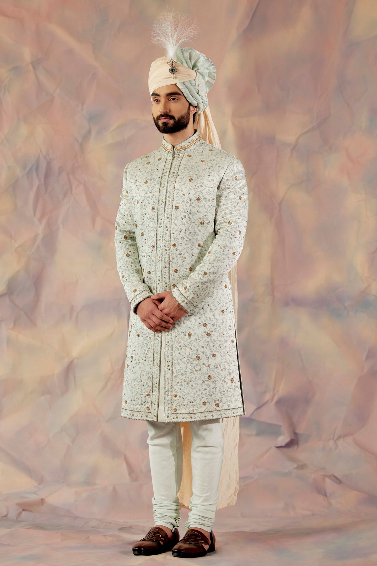 The Blue Momentum Sherwani Set