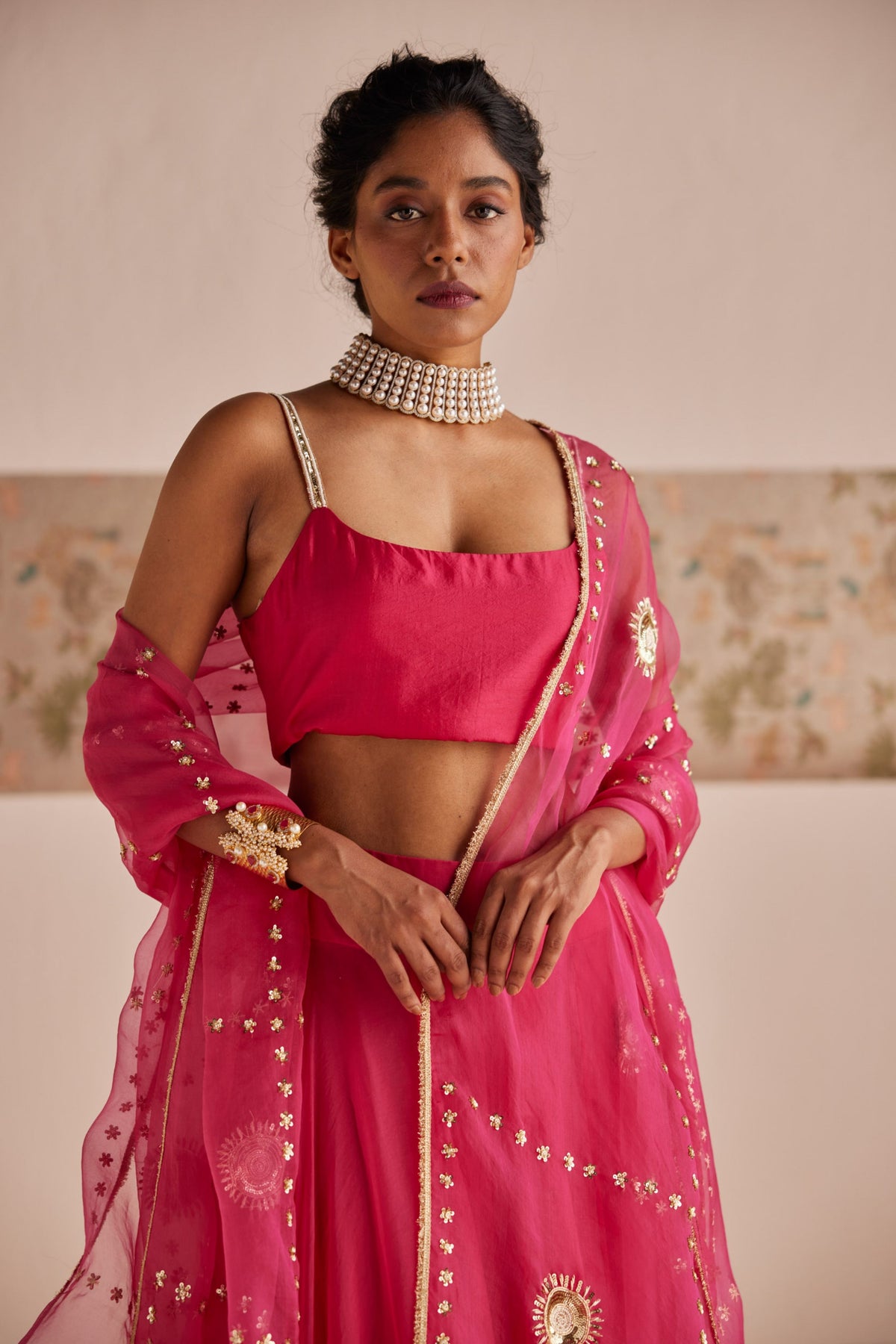 Fuchsia Lehenga Set