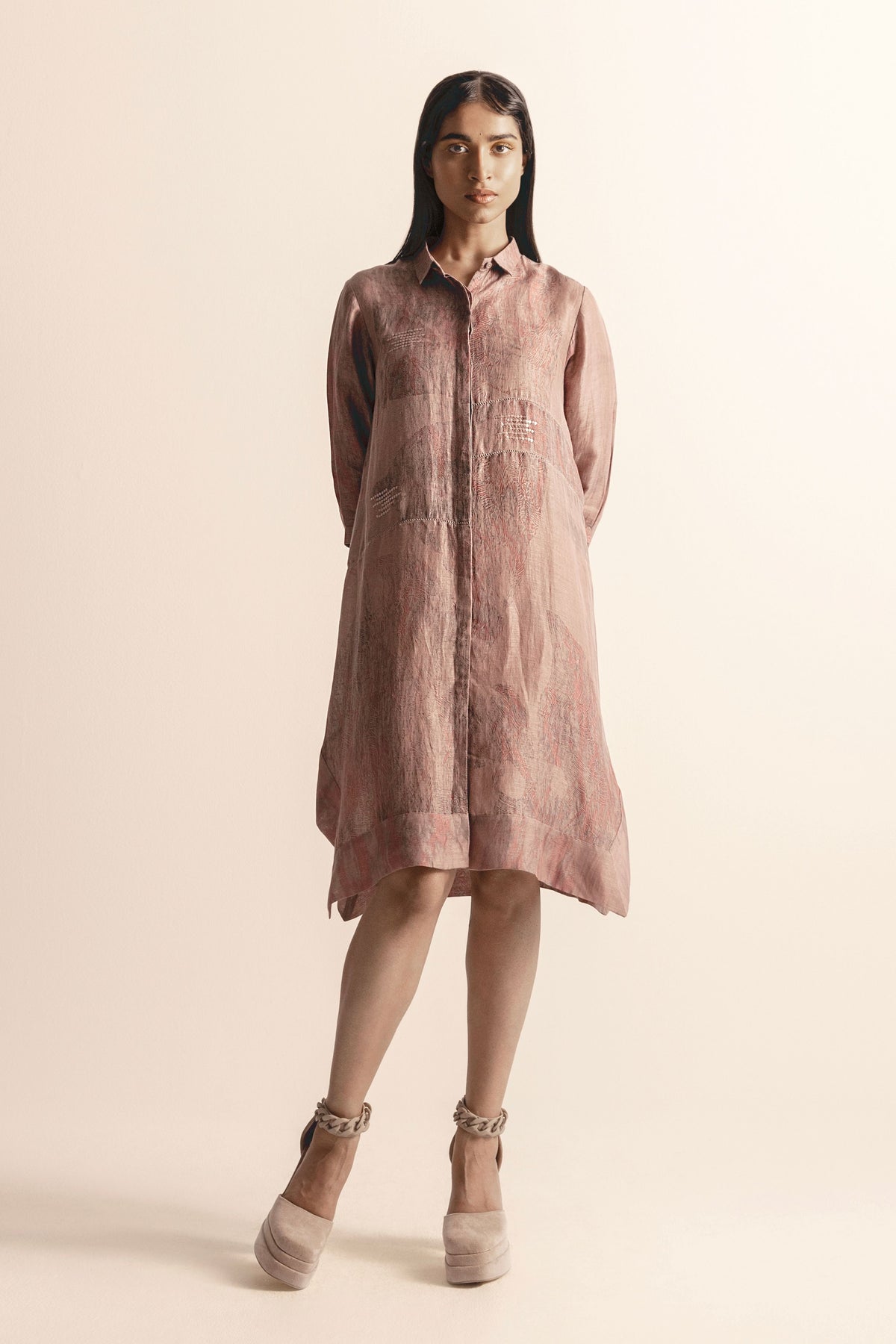 Half Moon Nadru Shirt Dress