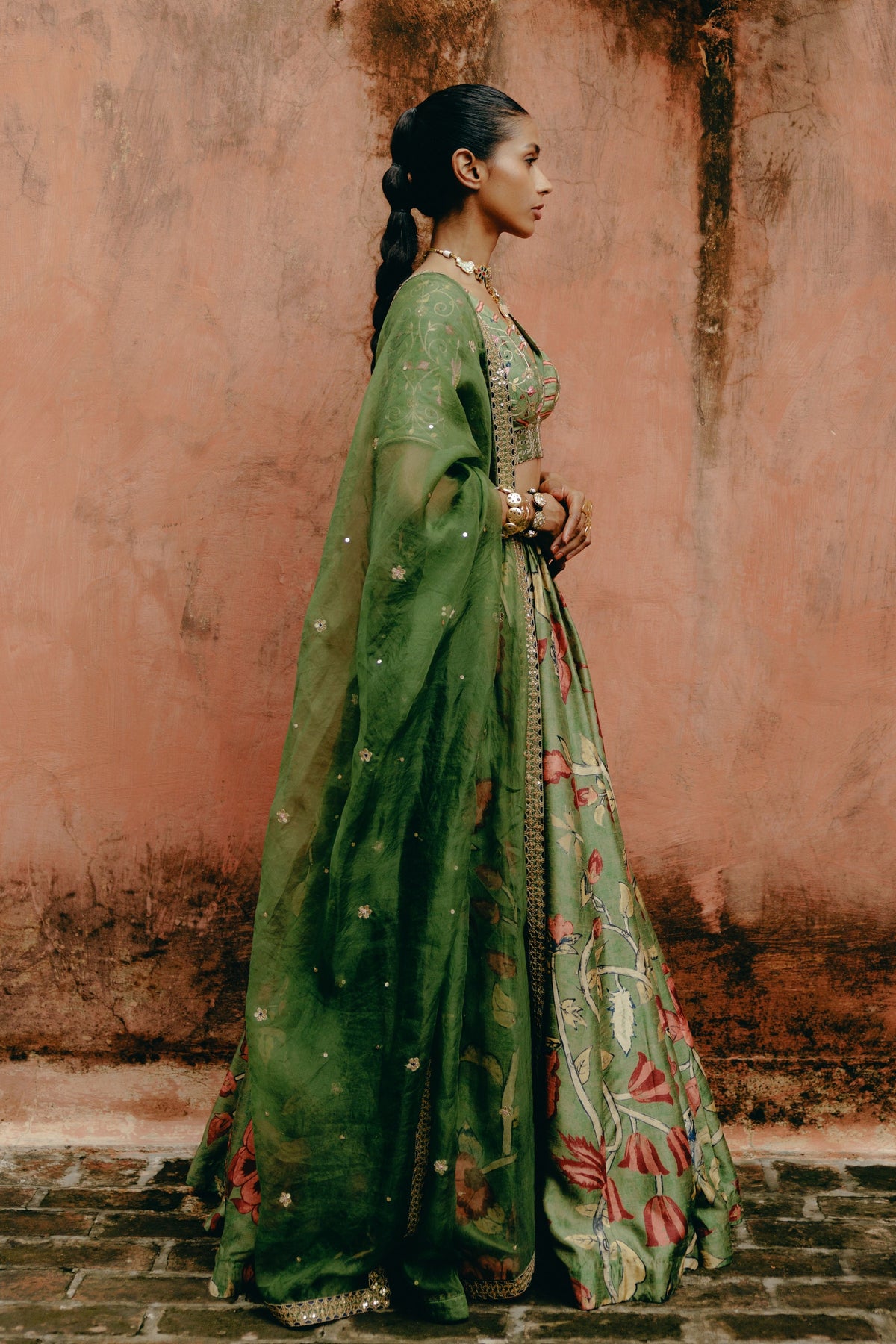 Jade Green Lehenga Set