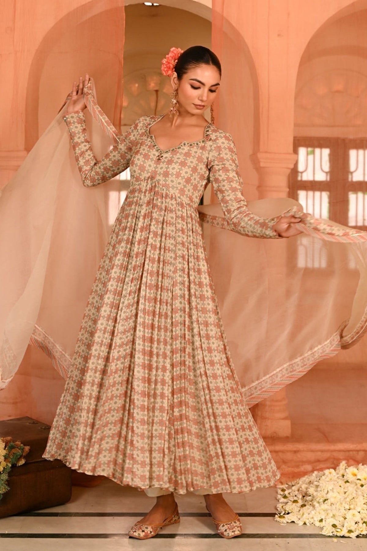 Seesh Mahal Anarkali Set