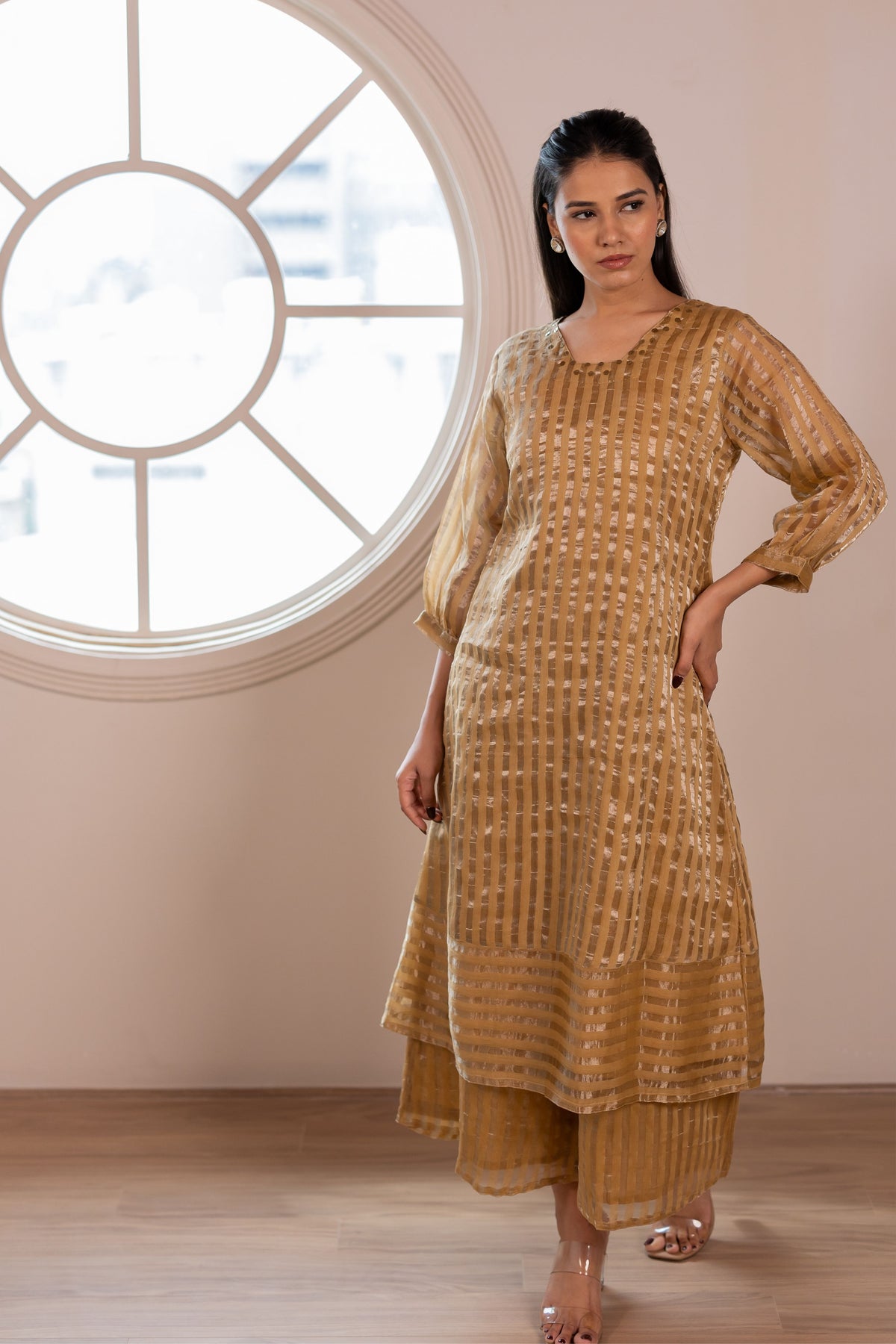 Praavi Striped Kurta Set