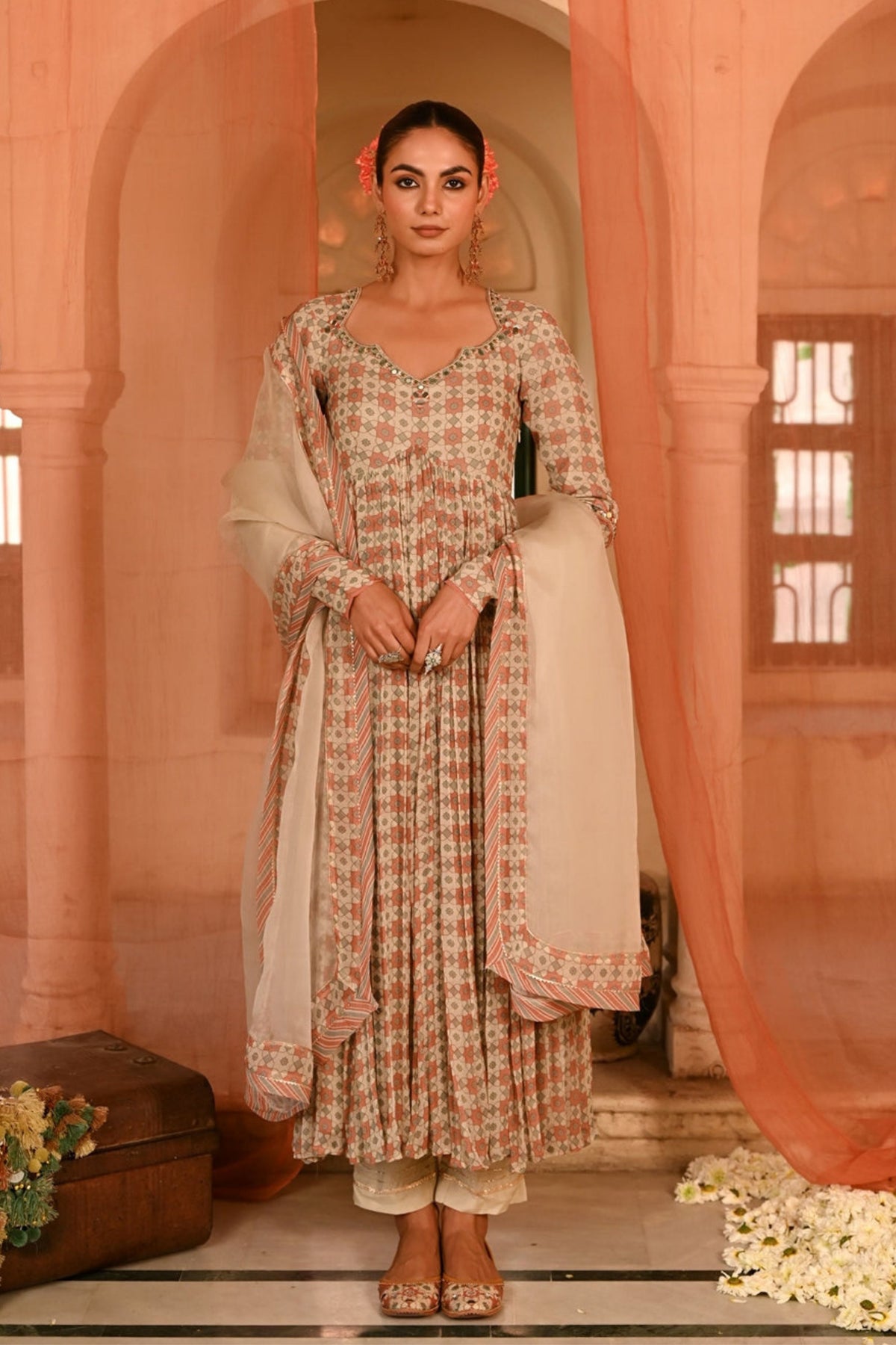 Seesh Mahal Anarkali Set