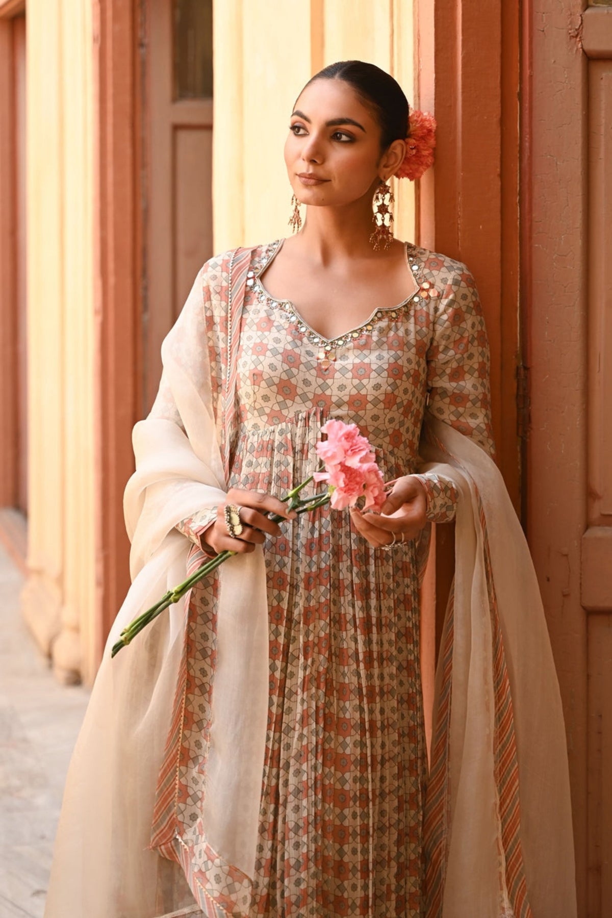 Seesh Mahal Anarkali Set