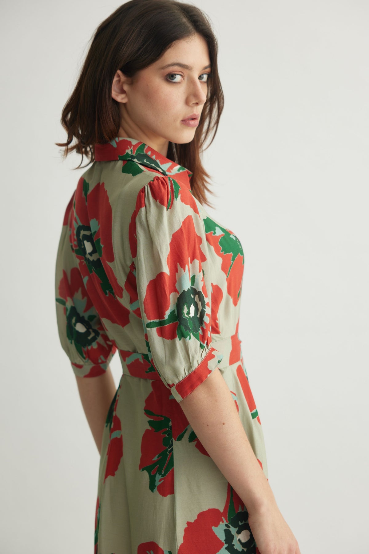 Floral Shirt Dress