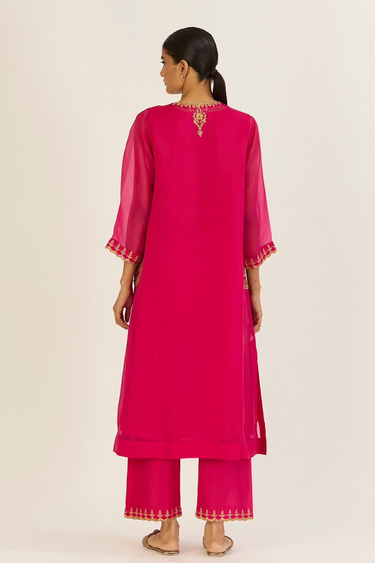 Rysa Fuschia Kurta &amp; Pants