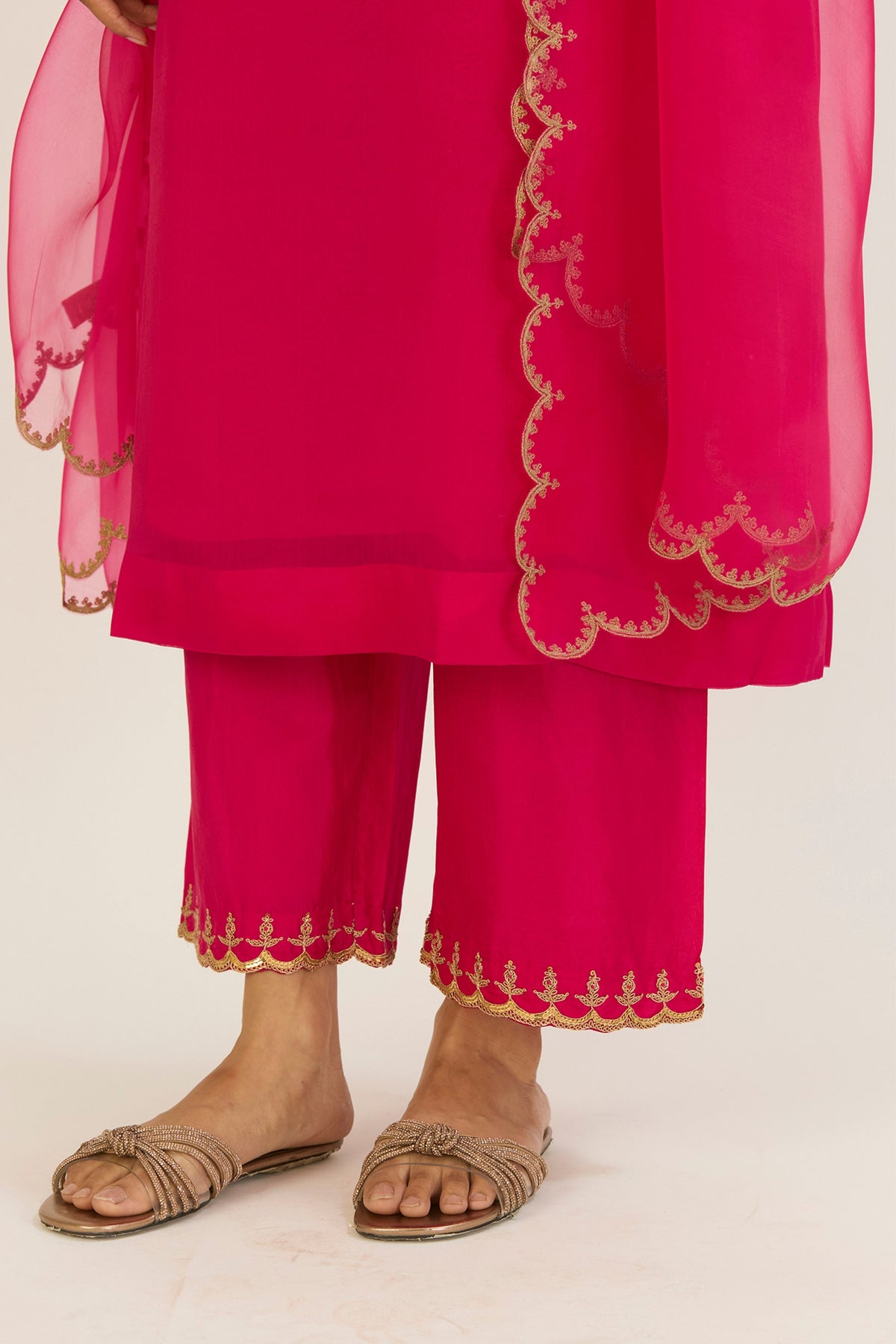 Rysa Fuschia Kurta &amp; Pants