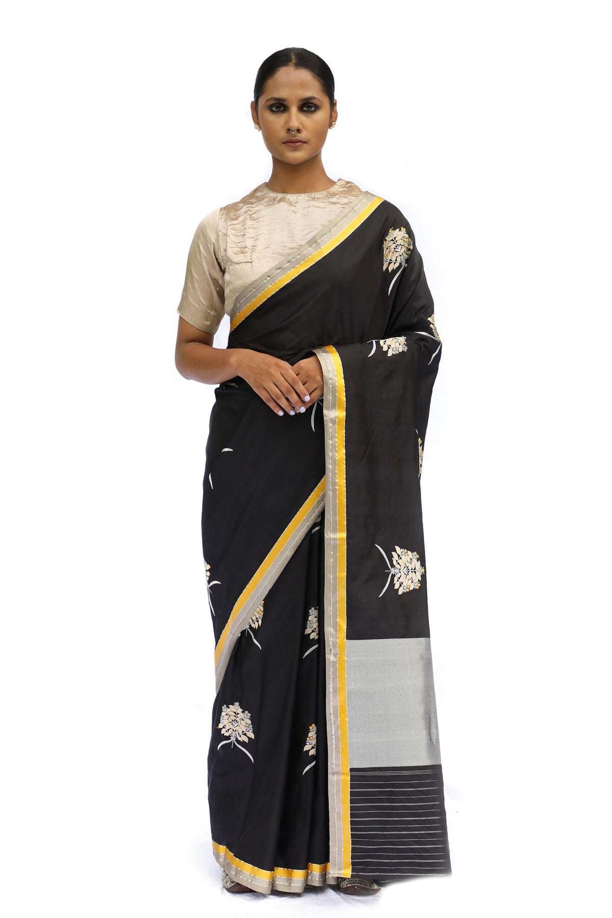 Taranee Black Saree