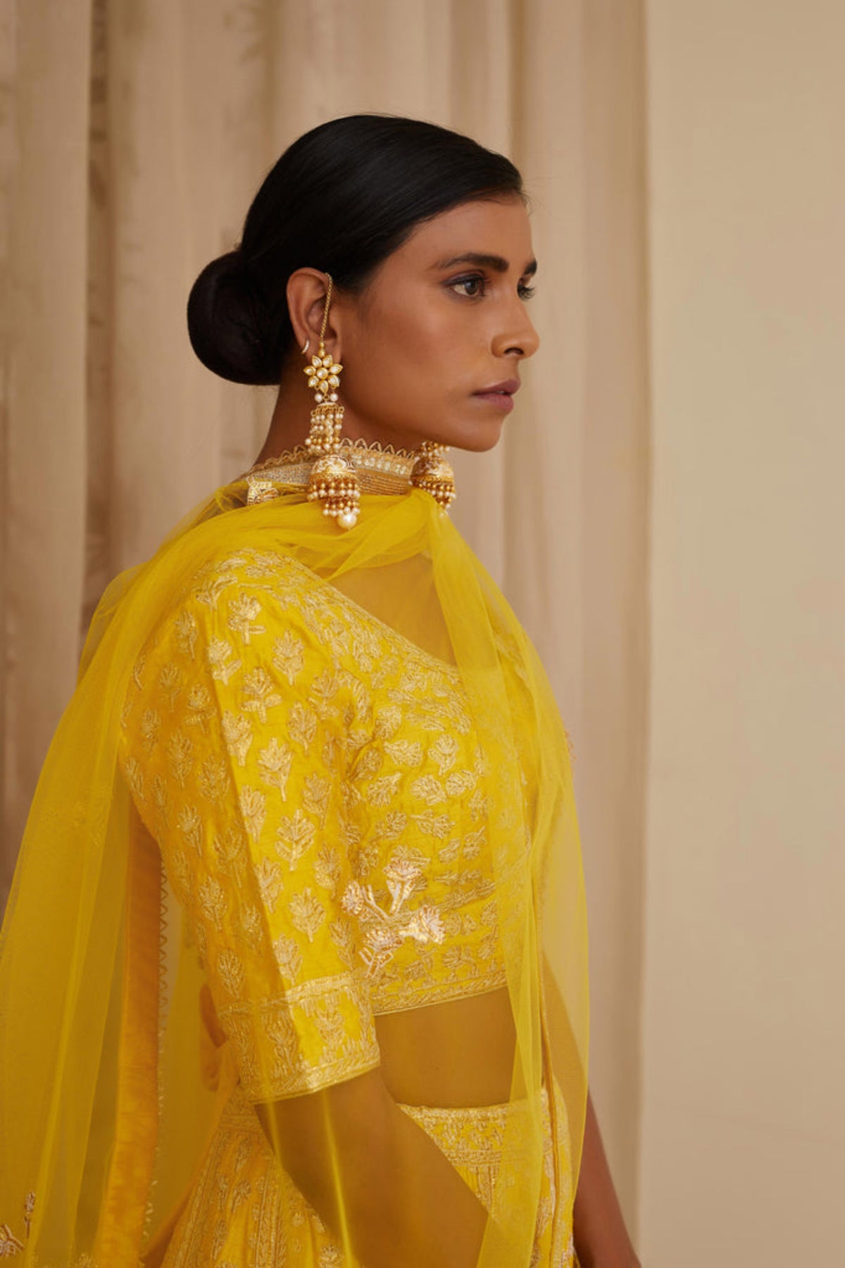 Yellow lehenga set