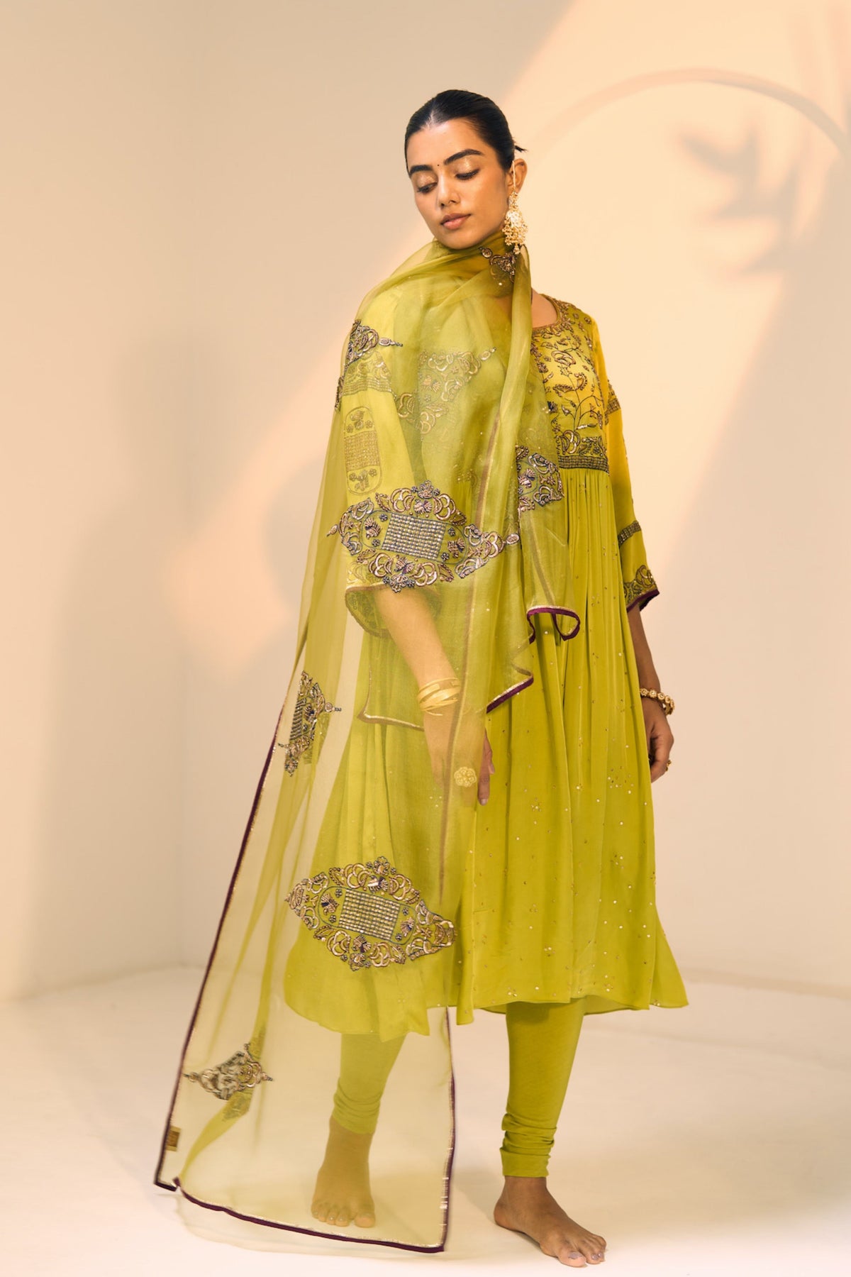 Green Lavanya Kurta Set