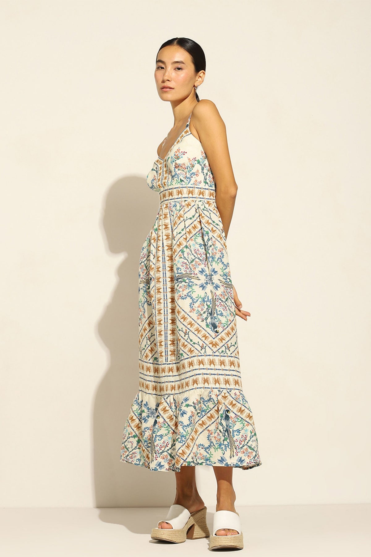 Niki Mehra Tier Midi Dress