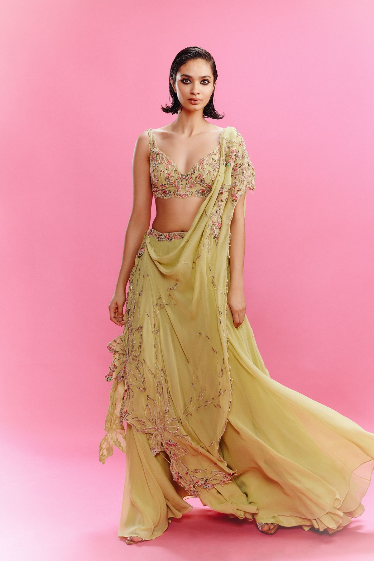 Deya Lime Lehenga