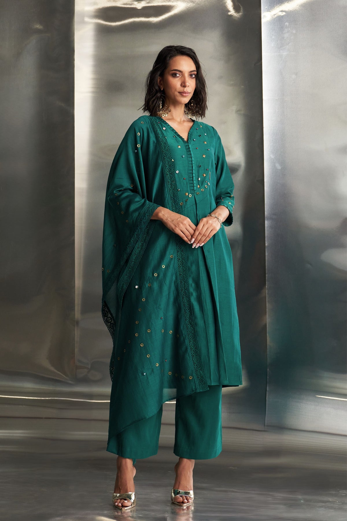 Emerald Green Kurta Set