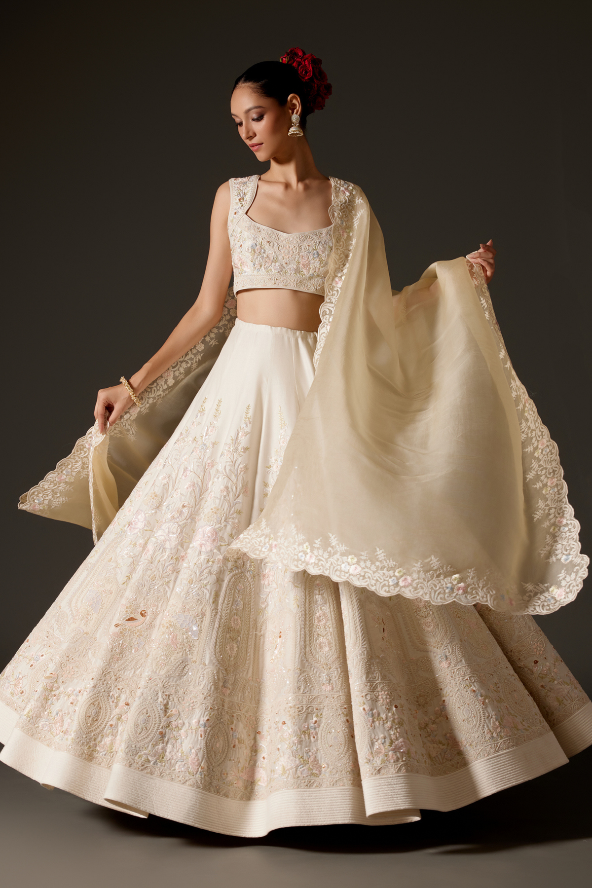 Lehenga With Dori Embroidery