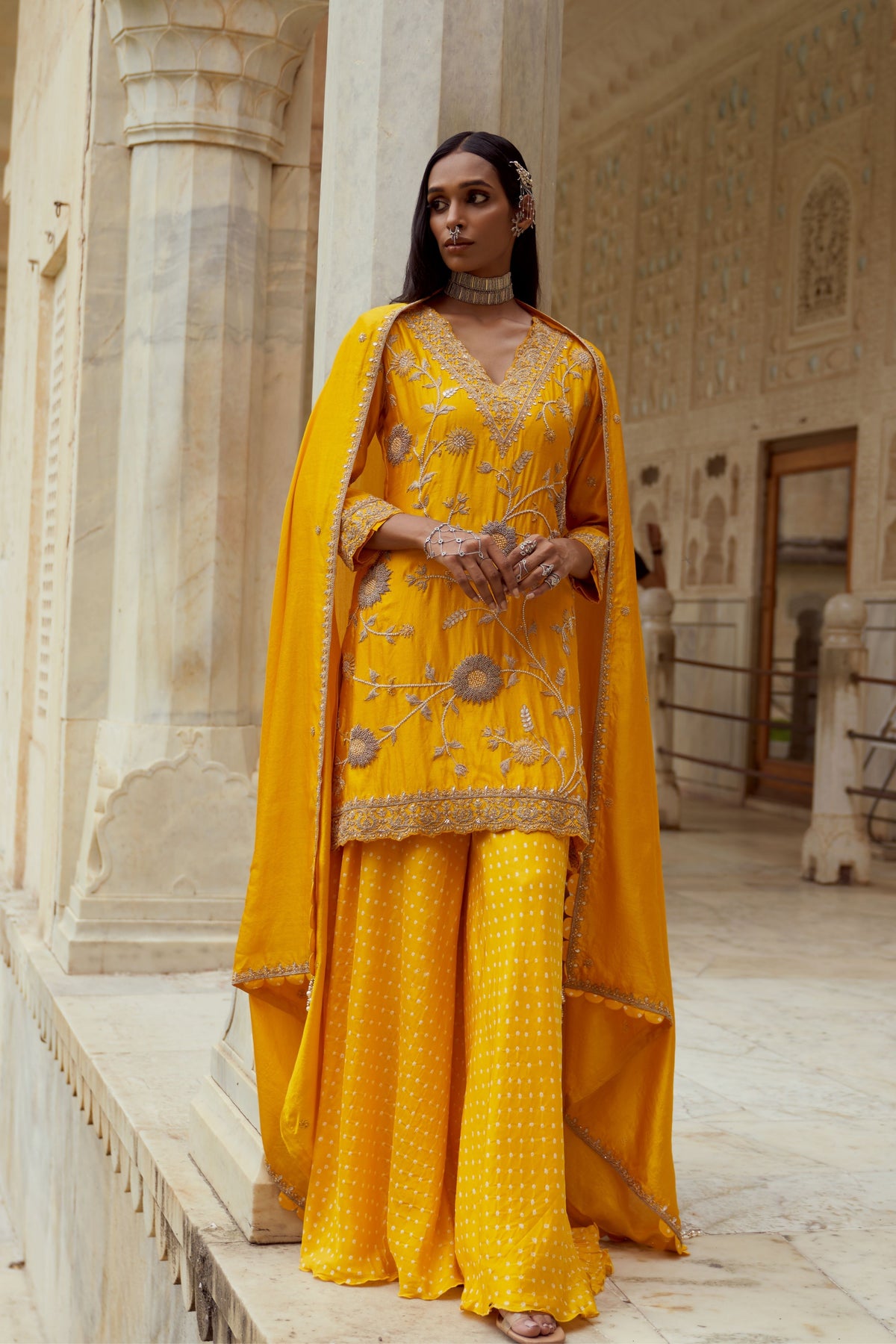 Sunflower Sharara Set