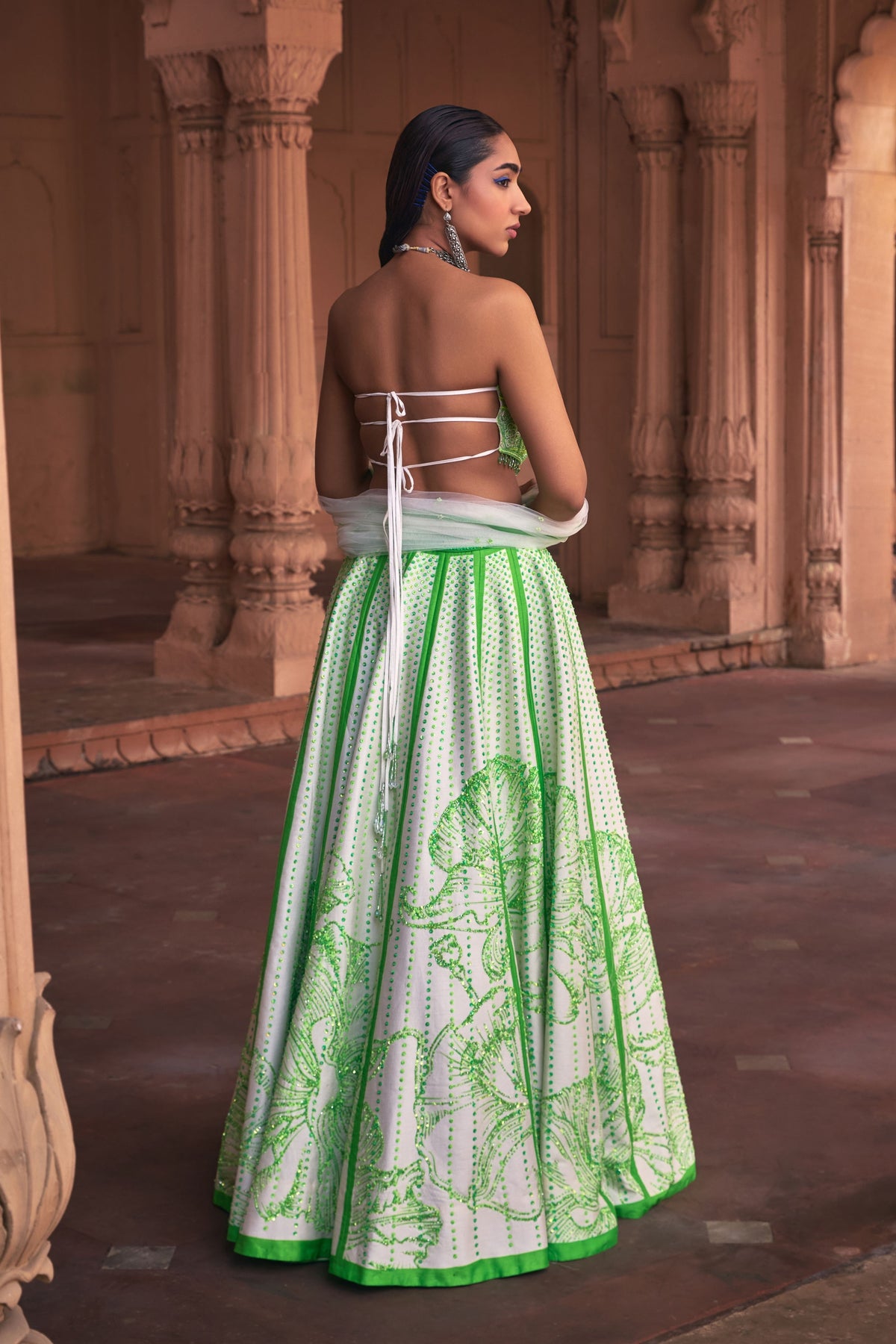 Neon Lehenga Set