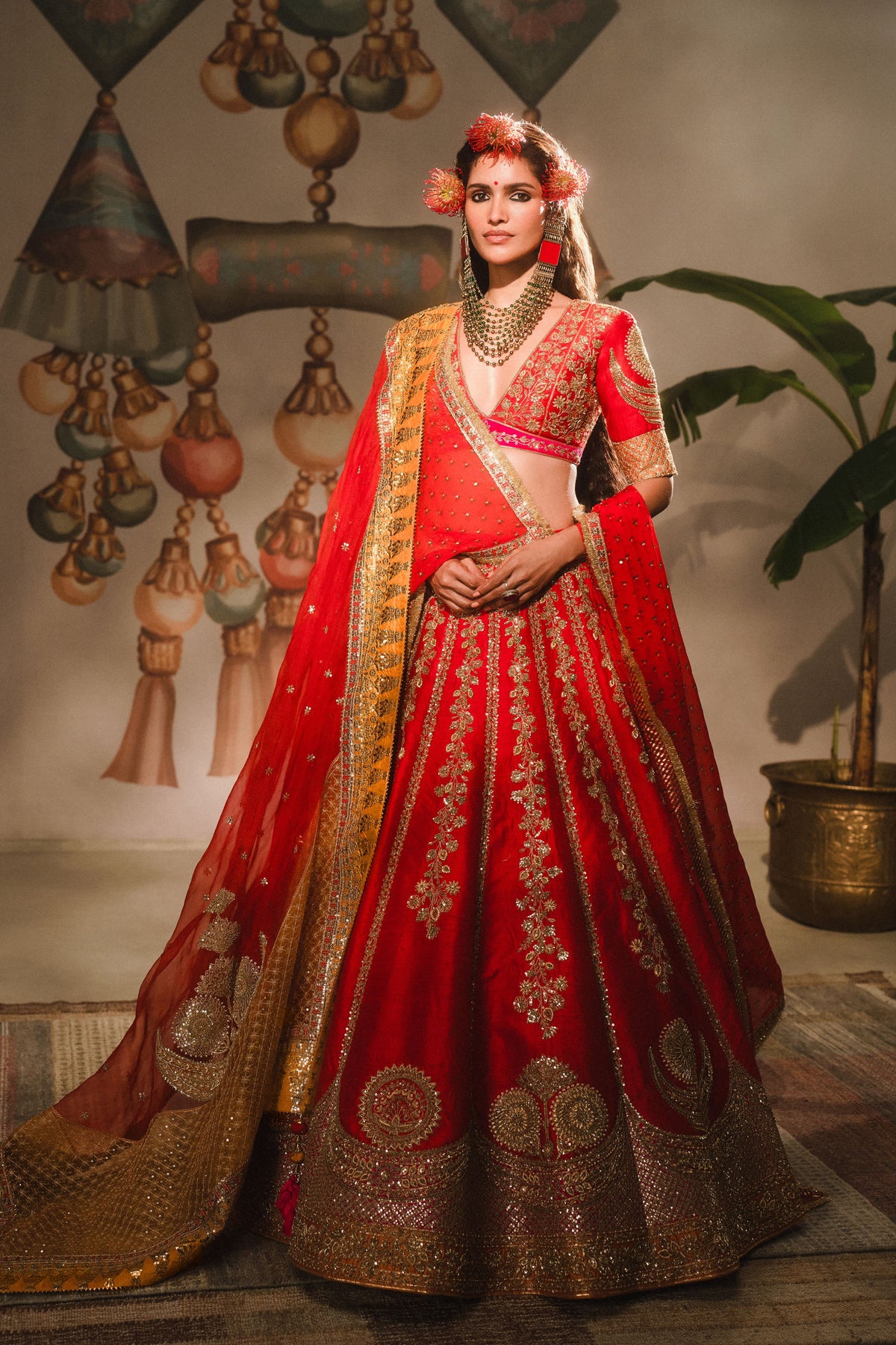 The Gulab Sherbet Red Lehenga Set